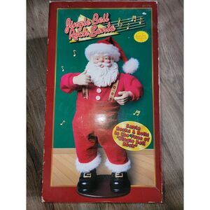VTG Jingle Bell Rock Santa Animated *Working* Edition #1 RETIRED in 1999